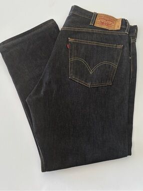 Levi's Men's Black Straight Jeans 501
